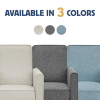 Fauteuil inclinable rembourré gansé en tissu traditionnel Haynes par Furniture of America