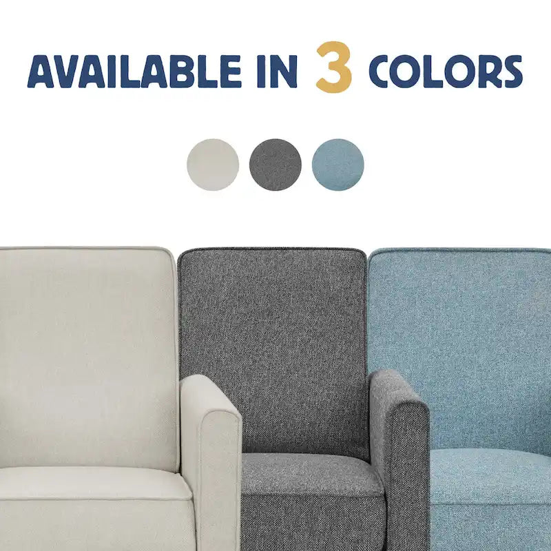 Fauteuil inclinable rembourré gansé en tissu traditionnel Haynes par Furniture of America