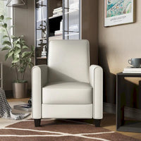 Fauteuil inclinable rembourré gansé en tissu traditionnel Haynes par Furniture of America