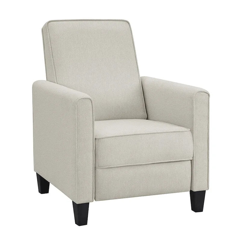Fauteuil inclinable rembourré gansé en tissu traditionnel Haynes par Furniture of America