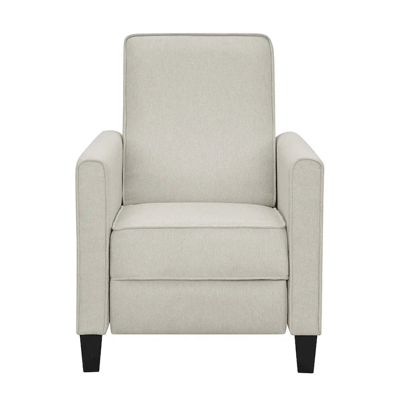 Fauteuil inclinable rembourré gansé en tissu traditionnel Haynes par Furniture of America