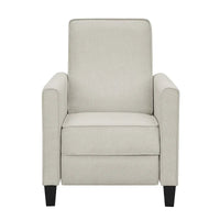 Fauteuil inclinable rembourré gansé en tissu traditionnel Haynes par Furniture of America