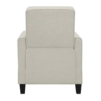 Fauteuil inclinable rembourré gansé en tissu traditionnel Haynes par Furniture of America
