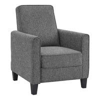 Fauteuil inclinable rembourré gansé en tissu traditionnel Haynes par Furniture of America