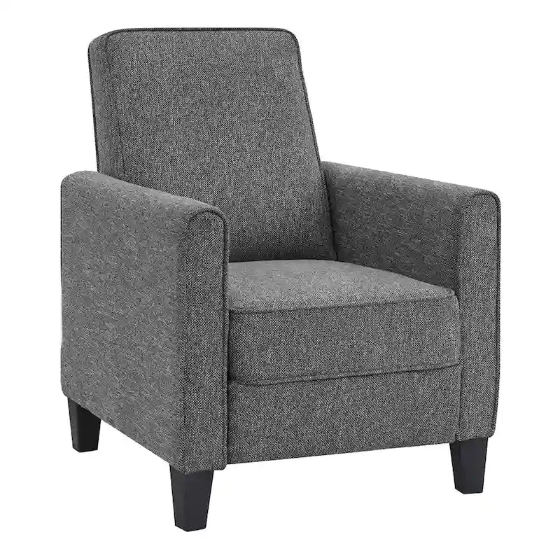 Fauteuil inclinable rembourré gansé en tissu traditionnel Haynes par Furniture of America