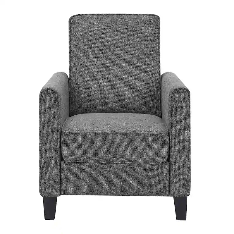 Fauteuil inclinable rembourré gansé en tissu traditionnel Haynes par Furniture of America