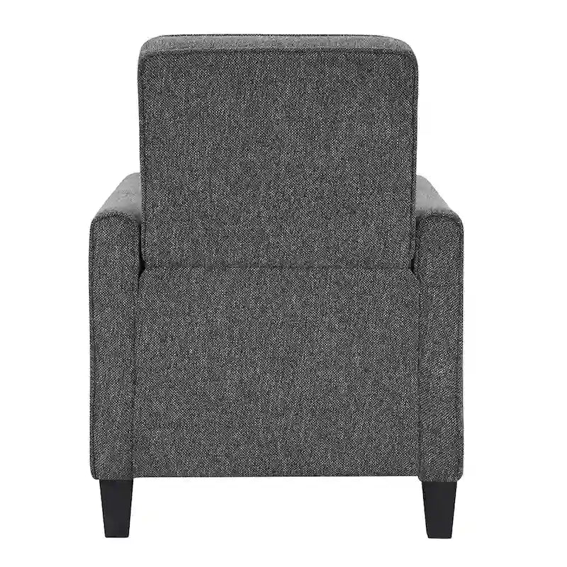 Fauteuil inclinable rembourré gansé en tissu traditionnel Haynes par Furniture of America
