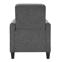 Fauteuil inclinable rembourré gansé en tissu traditionnel Haynes par Furniture of America