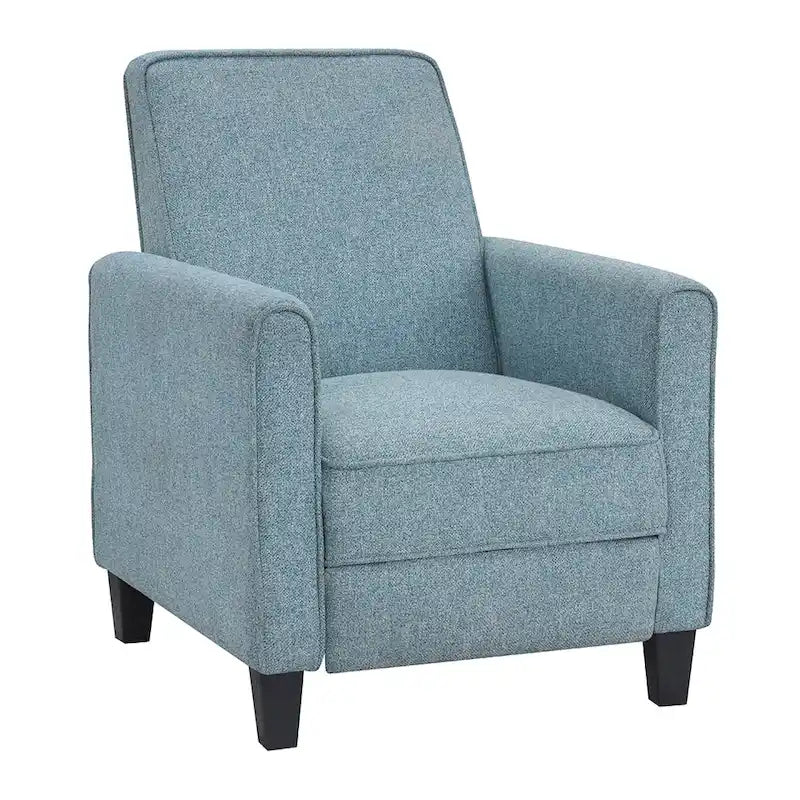 Fauteuil inclinable rembourré gansé en tissu traditionnel Haynes par Furniture of America