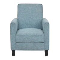 Fauteuil inclinable rembourré gansé en tissu traditionnel Haynes par Furniture of America