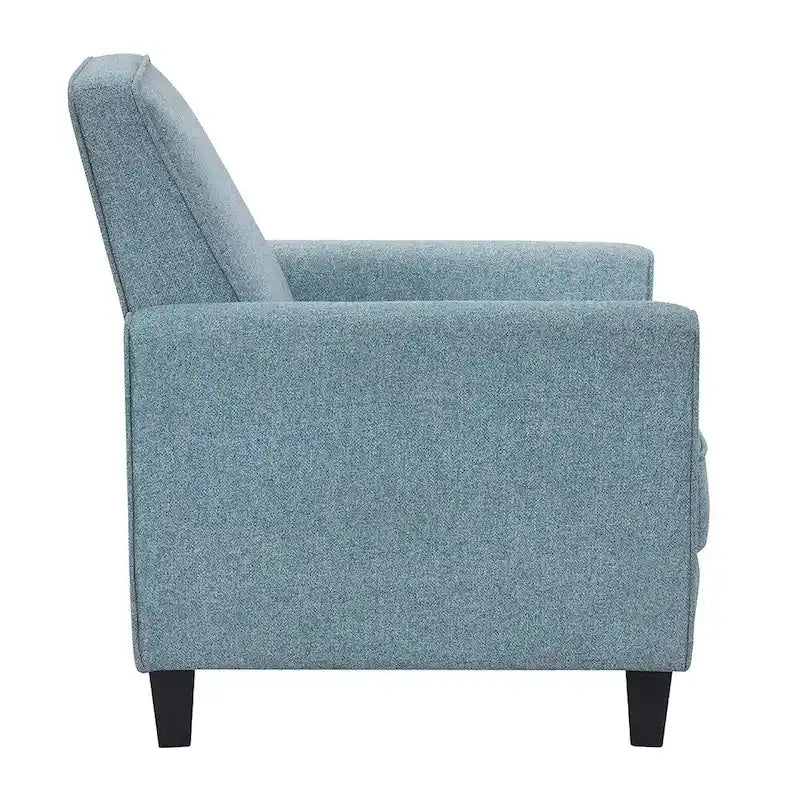 Fauteuil inclinable rembourré gansé en tissu traditionnel Haynes par Furniture of America