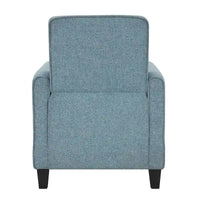 Fauteuil inclinable rembourré gansé en tissu traditionnel Haynes par Furniture of America
