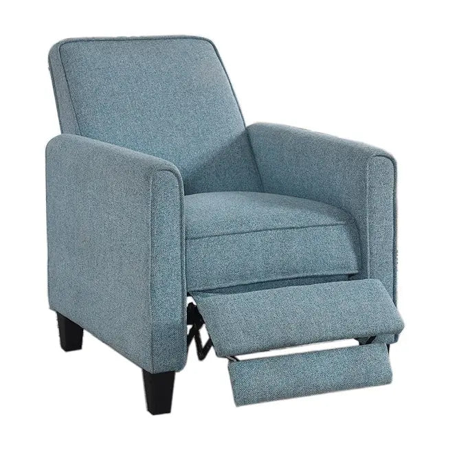 Fauteuil inclinable rembourré gansé en tissu traditionnel Haynes par Furniture of America