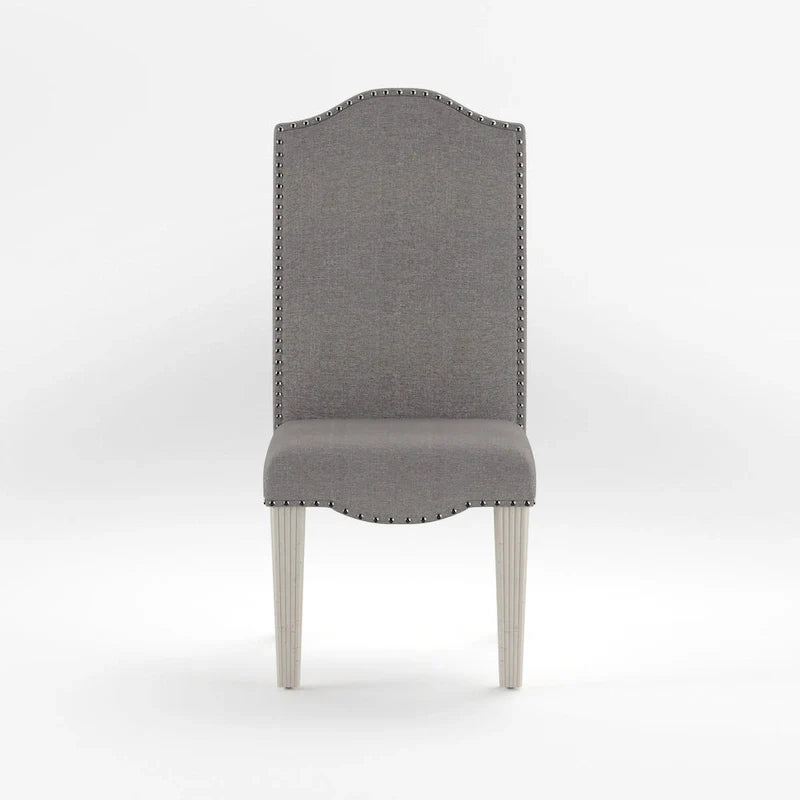 Chaises de salle à manger en tissu gris antique Sope (Lot de 2) par Furniture of America