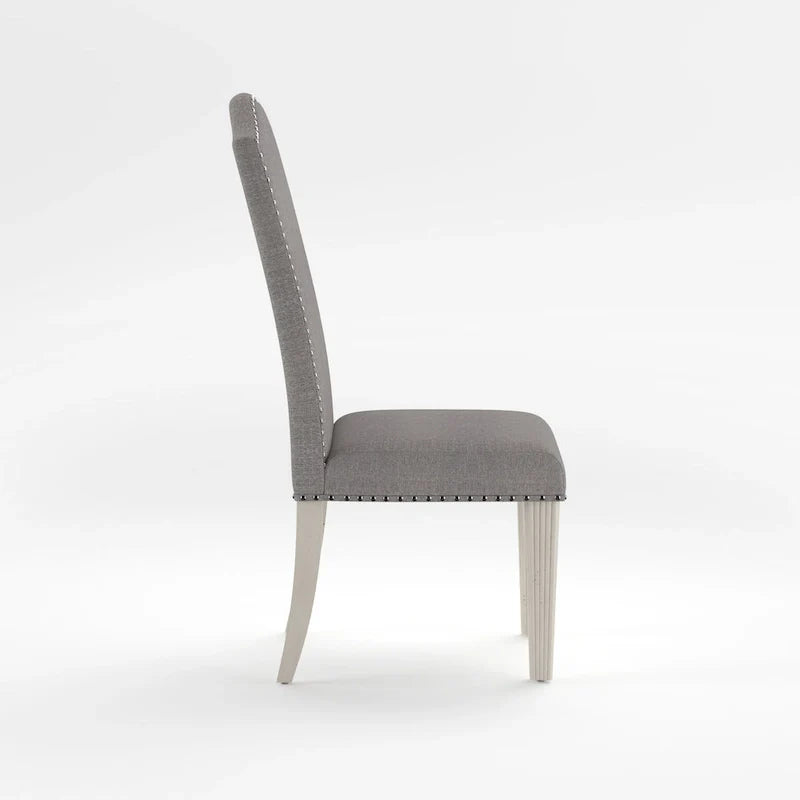 Chaises de salle à manger en tissu gris antique Sope (Lot de 2) par Furniture of America