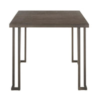 Table de salle à manger industrielle en bois et métal Arturio Carbon Loft