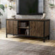 Meuble TV multifonctionnel en bois de chêne rustique Dele de 60 pouces par Furniture of America
