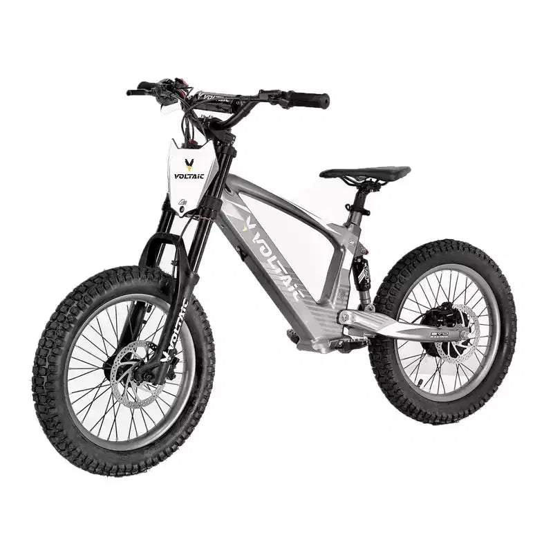 Voltaic Moto cross électrique pour jeunes 18'' Flying Fox Gris