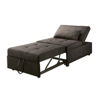Fauteuil Futon Convertible Capitonné Contemporain en Tissu Jave par Furniture of America