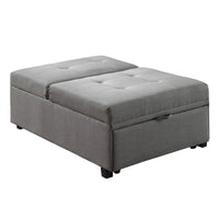Fauteuil Futon Convertible Capitonné Contemporain en Tissu Jave par Furniture of America
