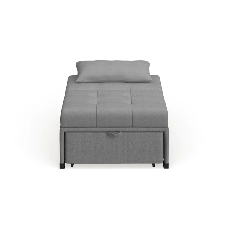 Fauteuil Futon Convertible Capitonné Contemporain en Tissu Jave par Furniture of America