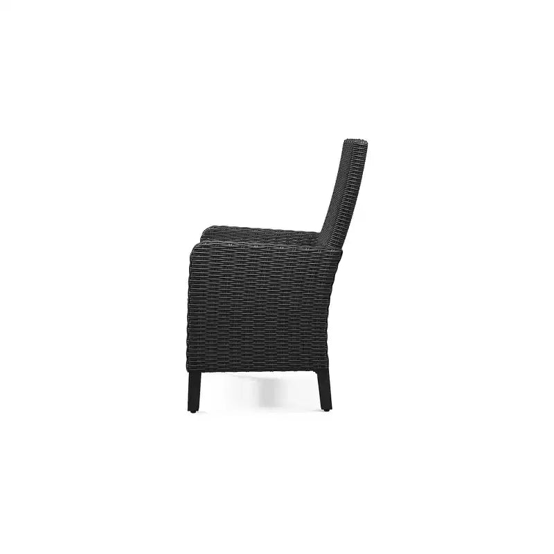 Fauteuil d'extérieur Beachcroft par Signature Design by Ashley avec coussin (ensemble de 2), noir/gris clair