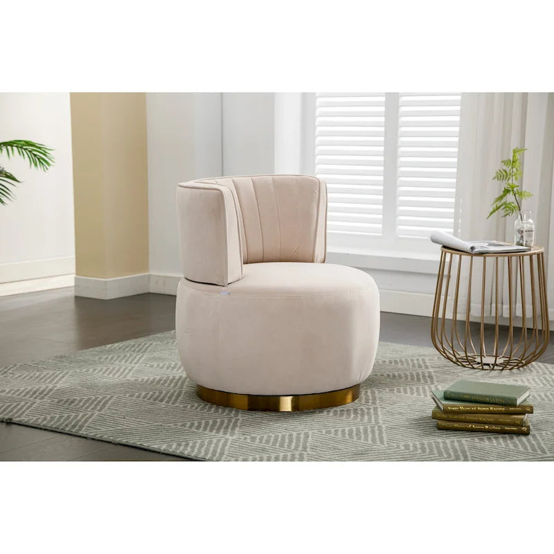 Fauteuil crapaud pivotant à 360 degrés