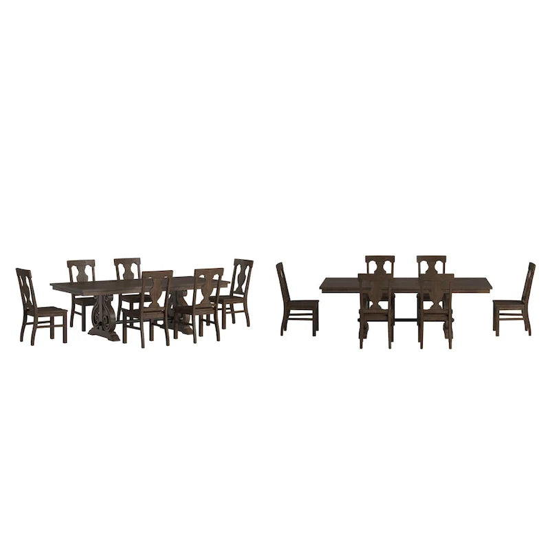 Ensemble de salle à manger extensible Vikos Wood