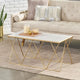 Table basse moderne Sardis en marbre fabriquée à la main par Christopher Knight Home - 37,00 L x 19,00 l x 18,00 H