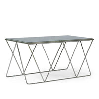 Table basse moderne Sardis en marbre fabriquée à la main par Christopher Knight Home - 37,00 L x 19,00 l x 18,00 H