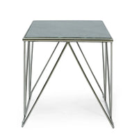 Table basse moderne Sardis en marbre fabriquée à la main par Christopher Knight Home - 37,00 L x 19,00 l x 18,00 H