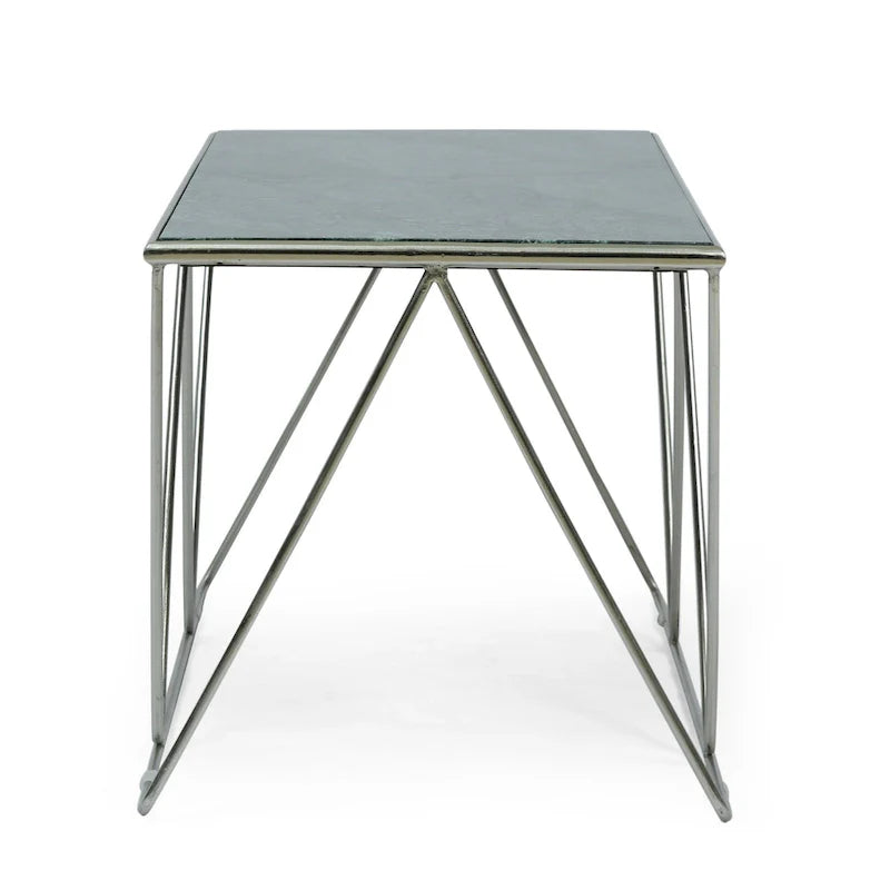 Table basse moderne Sardis en marbre fabriquée à la main par Christopher Knight Home - 37,00 L x 19,00 l x 18,00 H