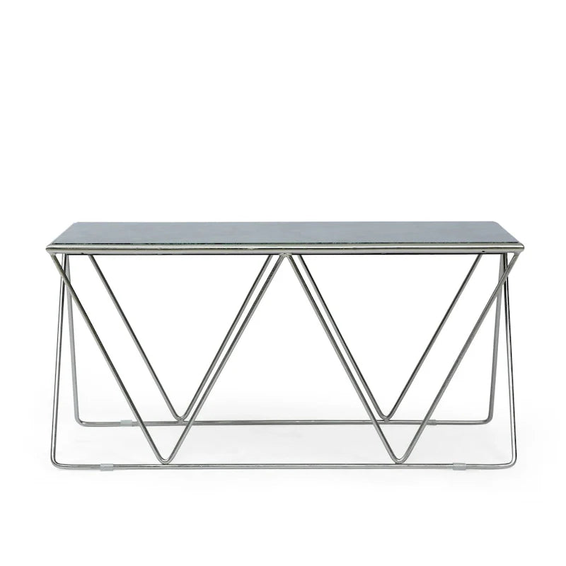 Table basse moderne Sardis en marbre fabriquée à la main par Christopher Knight Home - 37,00 L x 19,00 l x 18,00 H