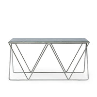 Table basse moderne Sardis en marbre fabriquée à la main par Christopher Knight Home - 37,00 L x 19,00 l x 18,00 H