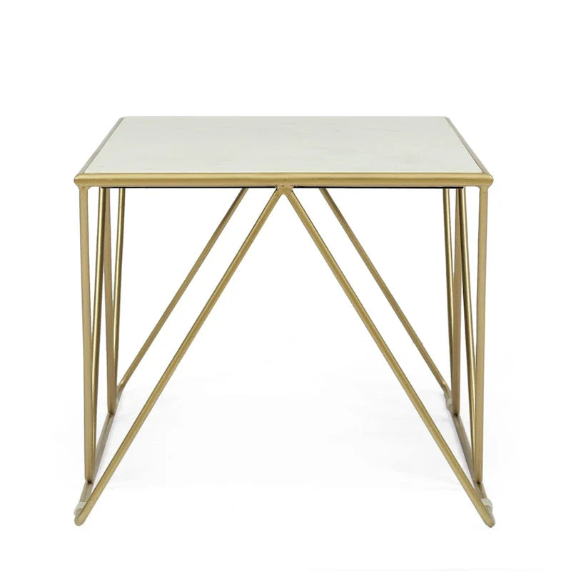 Table basse moderne Sardis en marbre fabriquée à la main par Christopher Knight Home - 37,00 L x 19,00 l x 18,00 H