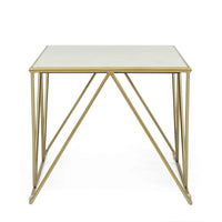 Table basse moderne Sardis en marbre fabriquée à la main par Christopher Knight Home - 37,00 L x 19,00 l x 18,00 H