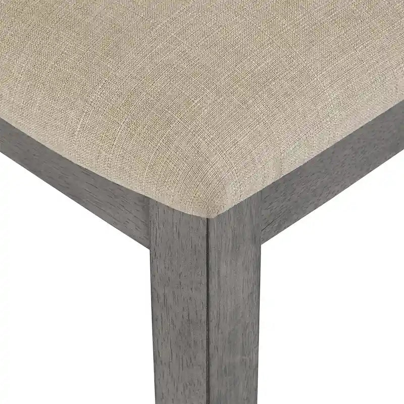 Chaises de salle à manger Ronda en lin beige et dossier en rotin (Lot de 2)
