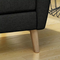 Fauteuil club capitonné en tissu Treston Mid-Century Modern de Christopher Knight Home