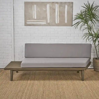 Christopher Knight Home Eulah Canapé en bois et tissu minimaliste, côté gauche