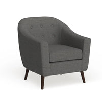 Chaise d'appoint moderne du milieu du siècle Carson Carrington Lieksa
