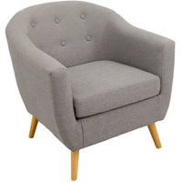 Chaise d'appoint moderne du milieu du siècle Carson Carrington Lieksa