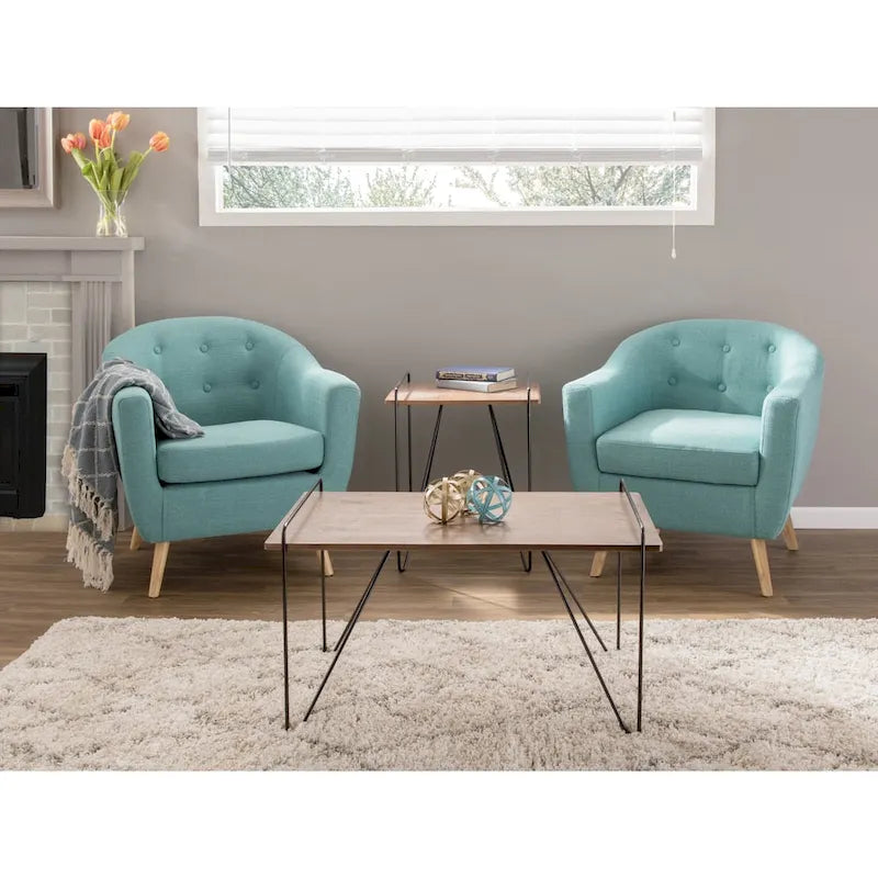 Chaise d'appoint moderne du milieu du siècle Carson Carrington Lieksa