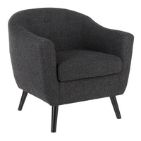 Chaise d'appoint moderne du milieu du siècle Carson Carrington Lieksa