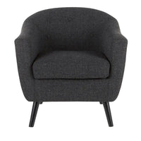 Chaise d'appoint moderne du milieu du siècle Carson Carrington Lieksa