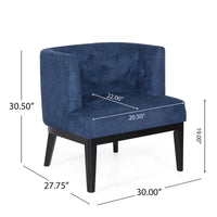 Fauteuil d'appoint capitonné en tissu ou similicuir Clough (Lot de 2) par Christopher Knight Home