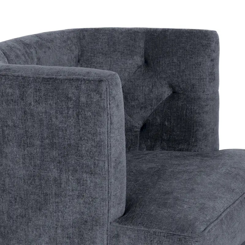 Fauteuil d'appoint capitonné en tissu ou similicuir Clough (Lot de 2) par Christopher Knight Home