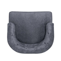 Fauteuil d'appoint capitonné en tissu ou similicuir Clough (Lot de 2) par Christopher Knight Home