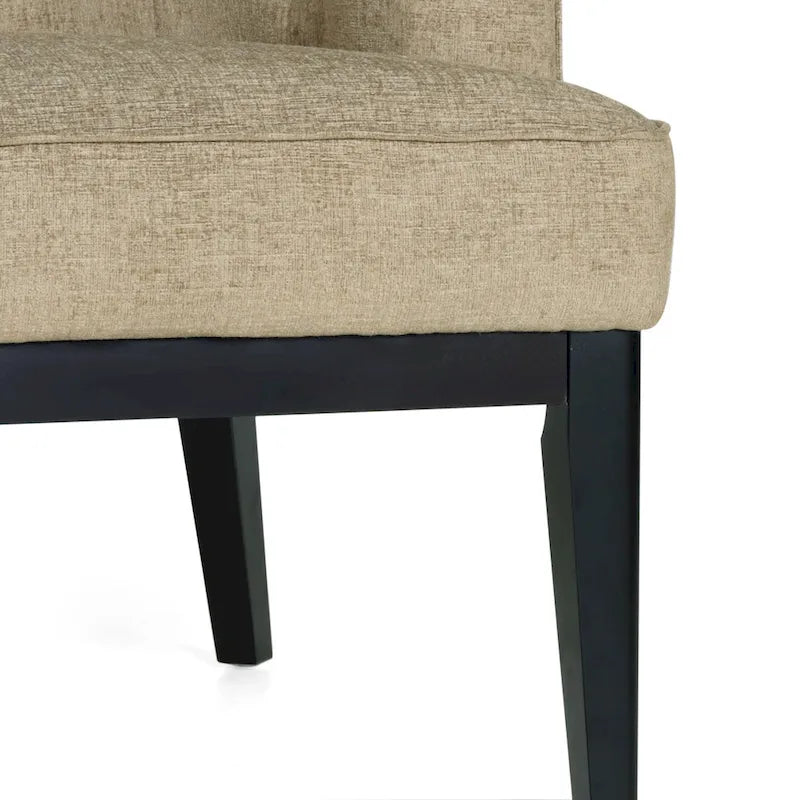Clough - Fauteuil d'appoint capitonné en tissu ou similicuir (lot de 2) par Christopher Knight Home