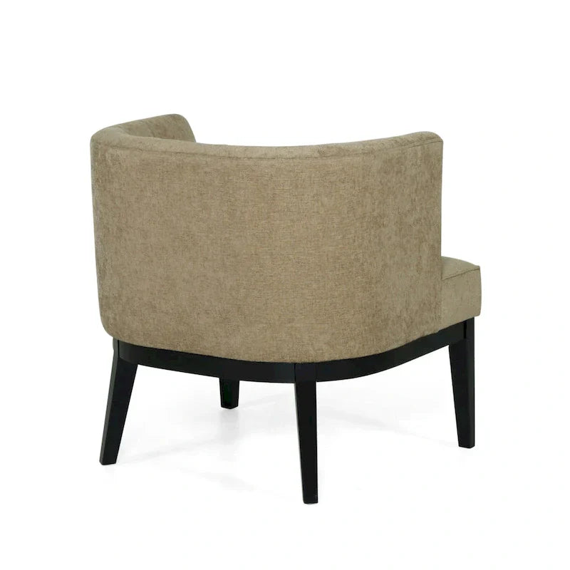 Fauteuil d'appoint capitonné en tissu ou similicuir Clough (Lot de 2) par Christopher Knight Home