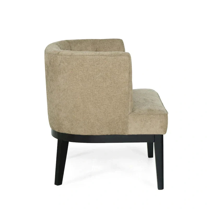 Clough - Fauteuil d'appoint capitonné en tissu ou similicuir (lot de 2) par Christopher Knight Home